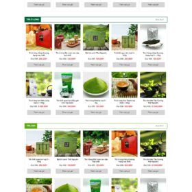 Themes bán trà xanh